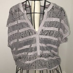 BCBG maxazria sheer top